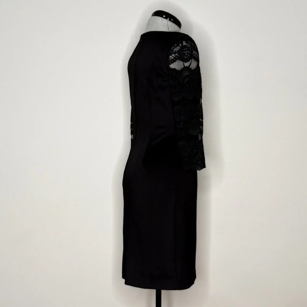 Jessica H 3/4 Lace Sleeve and Upper Bodice Dress